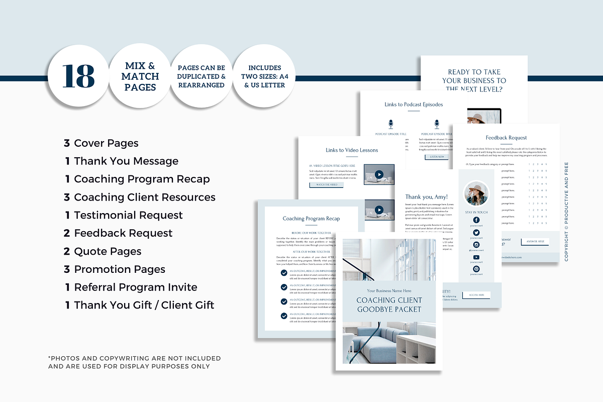 Coaching Client Template Bundle, a Magazine Template by ProductiveandFree (Photo 18 of 23)