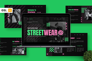 Streetwear - Fashion Google Slide, a Presentation Template by Deepslide Studio