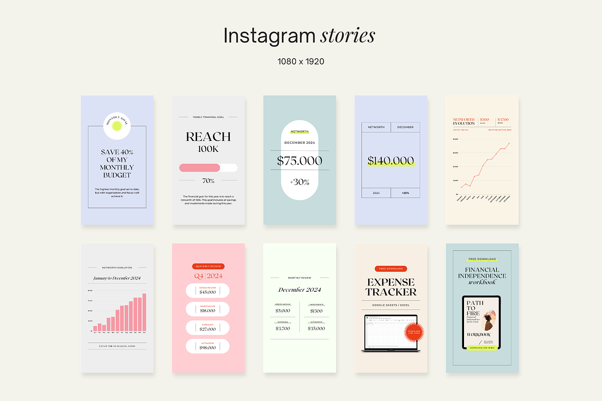 Financial Coach Instagram Pack Canva, a Social Media Template by Studio Mindu (Photo 8 of 10)
