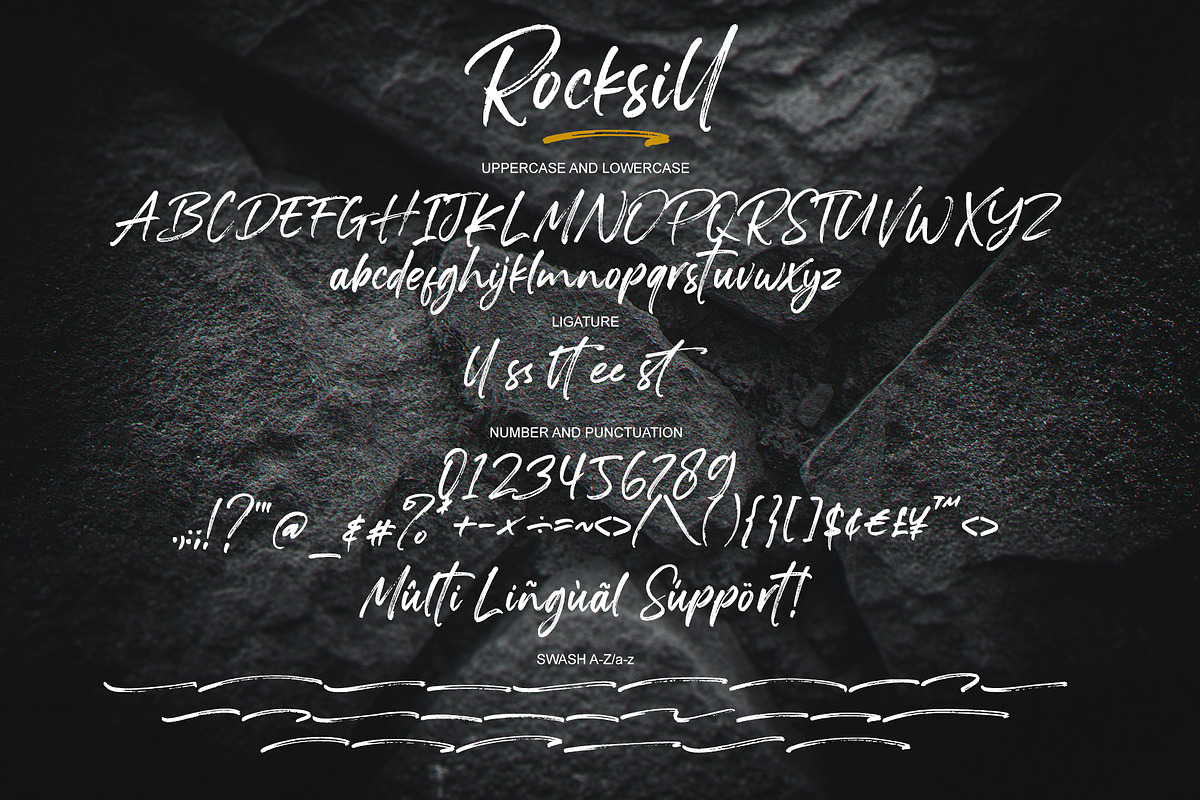 Rocksill, a Script Font by alphArtype (Photo 11 of 12)