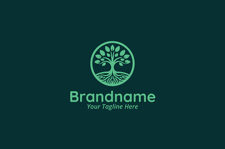 Elegant Tree Logo Design Template