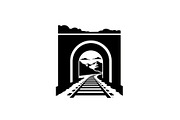 Train Tunnel Silhouette Bundle, a Graphic by hafijul (Thumbnail 13 of 15)