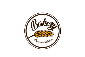 Bakery Shop Grain Logo Design, a Branding & Logo Template by AlvinStd