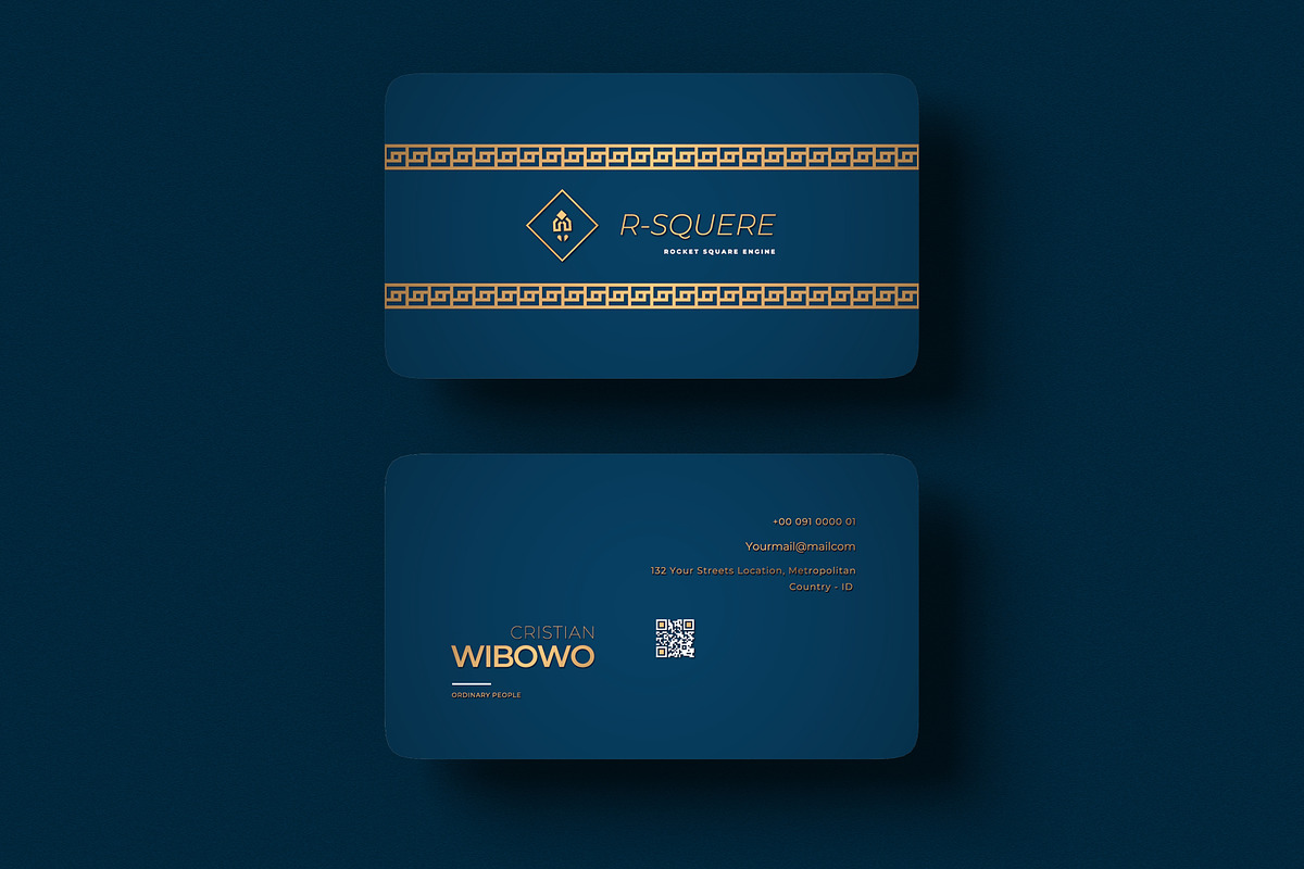 Elegant Business Card Template, a Business Card Template by Ctrl space studio (Photo 3 of 6)