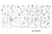 Abstract elements and plants, a Decorative Illustration by Lesya Skripak (Thumbnail 2 of 8)