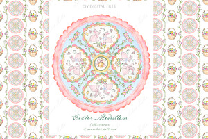 Easter Pink Medallion, a Graphic by LABFcreations