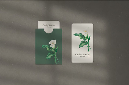 Card and Holder Mockup, an Advertising Mockup by ColorGraphics