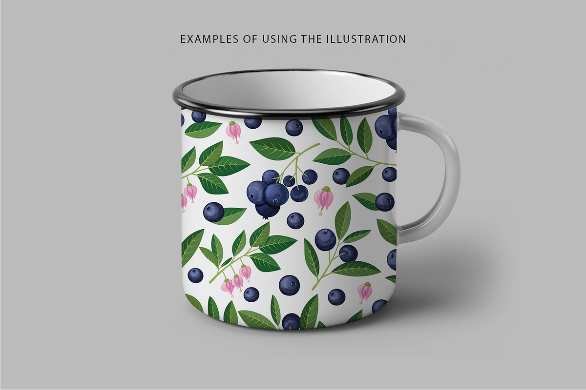 Delicious blueberries. Vector set., a Graphic by natamastery (Photo 6 of 7)