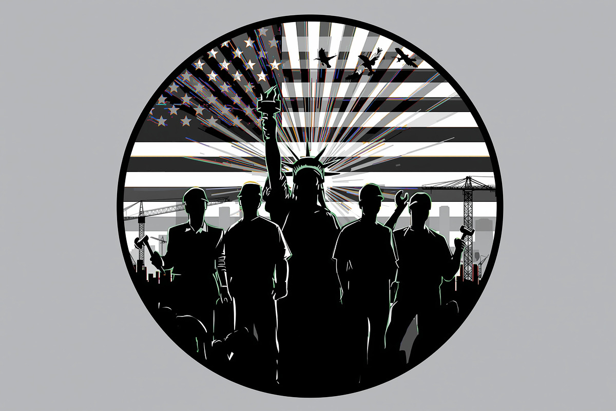 Nation Builder Silhouette Set, an Illustration by yasushie (Photo 12 of 20)