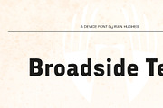 Broadside Text, a Sans Serif Font by Device (Thumbnail 4 of 6)