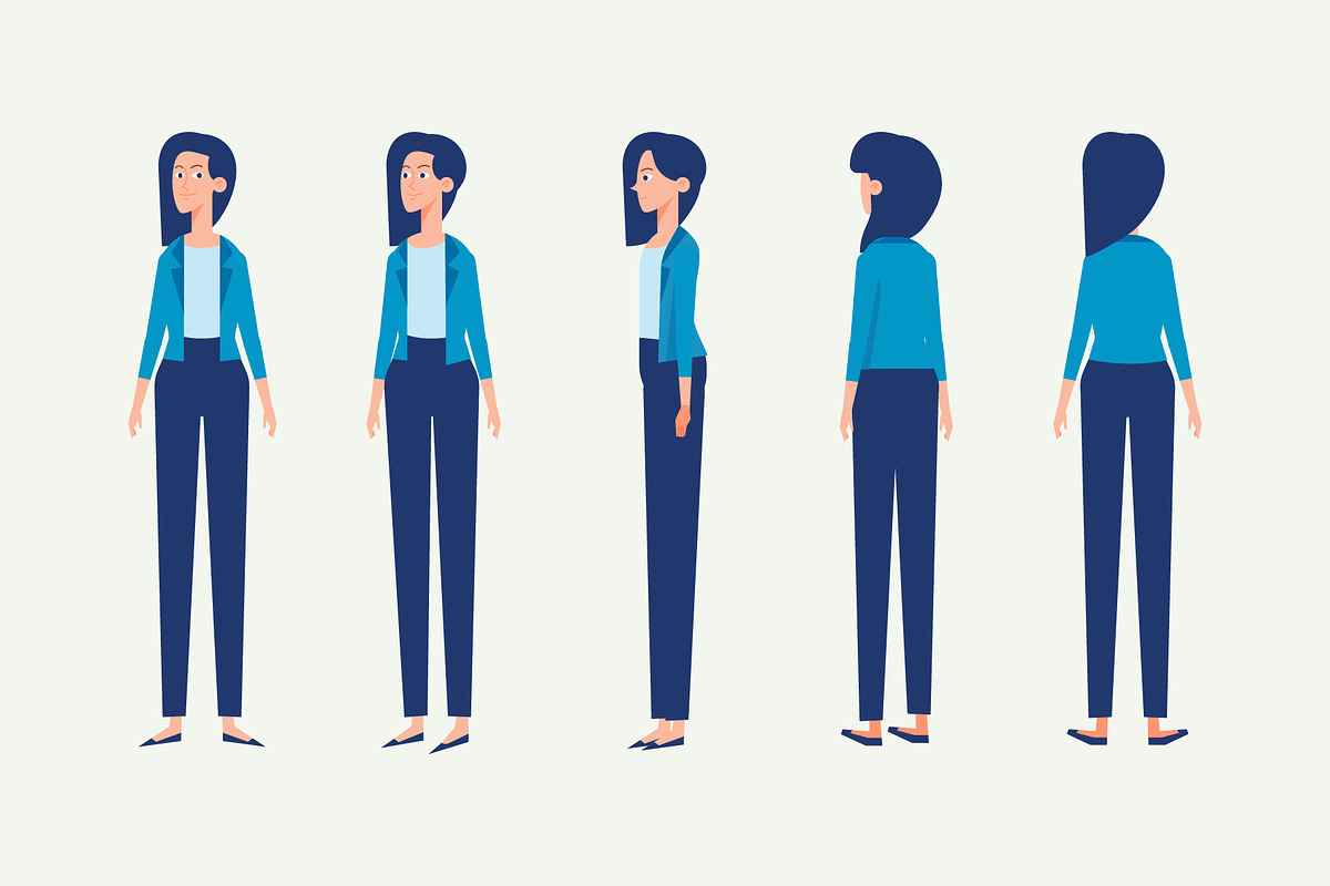 Business people animation set, a Person Illustration by Vector_Art