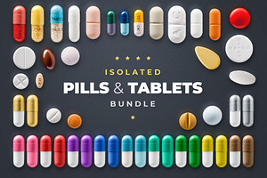 Pills & Tablets Photo Bundle - Drugs