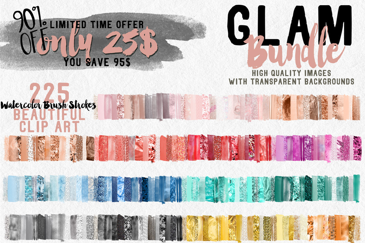 225 in 1 Glam Bundle - 90% OFF, a Texture Graphic by Lovalù® (Photo 18 of 18)