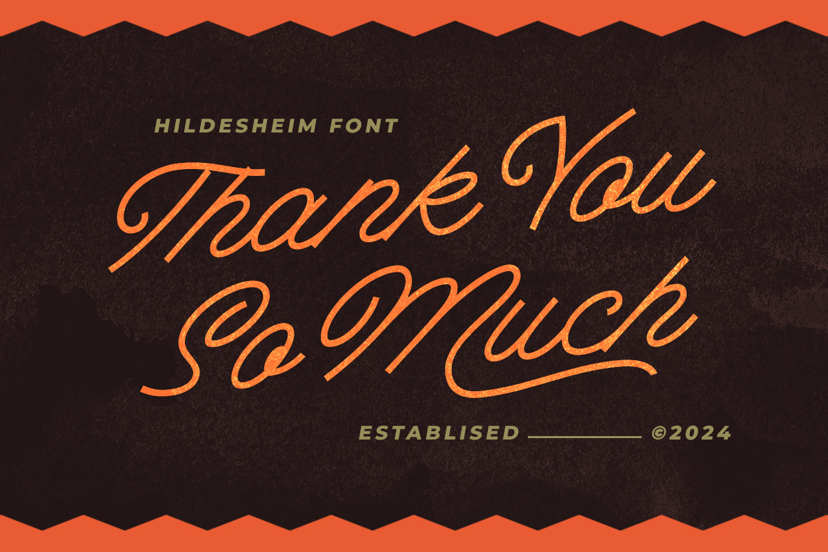 The Hildesheim Monoline Script, a Script Font by Letterhend Studio (Photo 9 of 9)