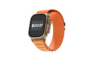 Apple Watch Ultra Mockup, a Wearable Device Mockup by pixelmock (Thumbnail 8 of 17)