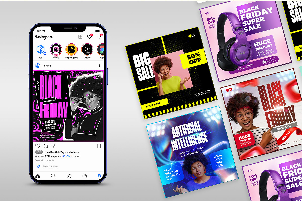 5 creative social media post design, a Social Media Template by graphic bakers (Photo 3 of 5)