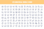 120 Universal Doodle Icons, an Icon by Rassko (Thumbnail 1 of 5)