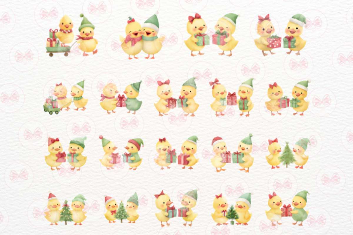 Baby Christmas Chick Clipart, an Illustration by Markicha Art (Photo 2 of 6)