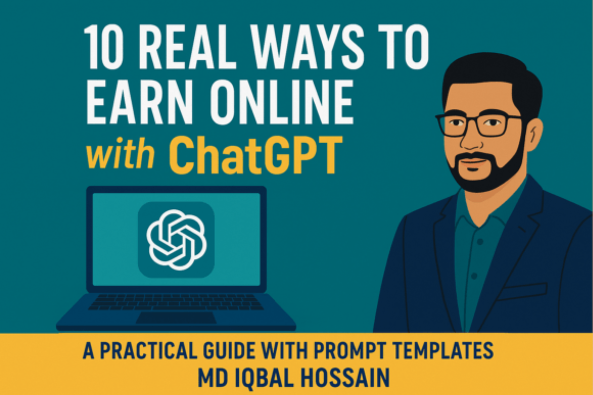 10 Real Ways to Earn with ChatGPT, an Object Graphic by shopcosm