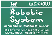 Robotic System font, a Font by weknow (Thumbnail 1 of 8)