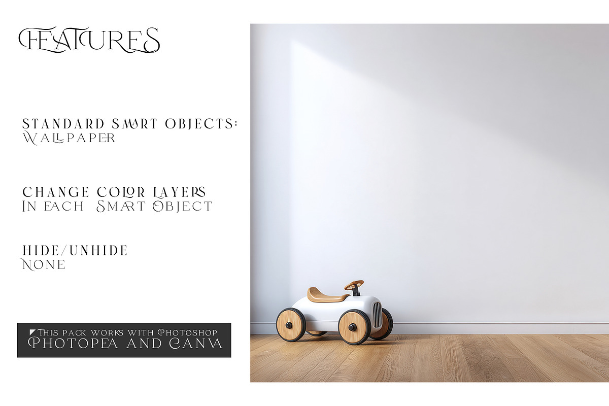 Nursery Wallpaper PNG & PSD Mockups, a Product Mockup by mock-ups (Photo 3 of 12)