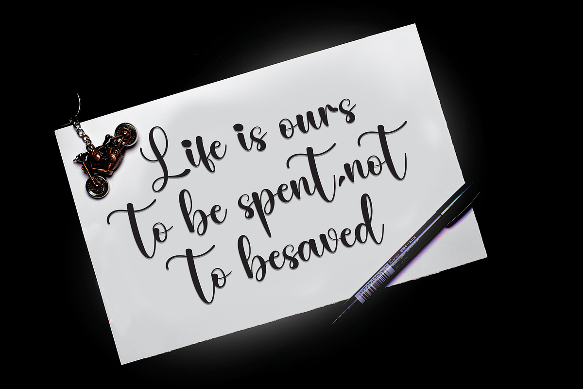 Agatha | Script Font, a Handwritten Font by Scratchones (Photo 5 of 9)
