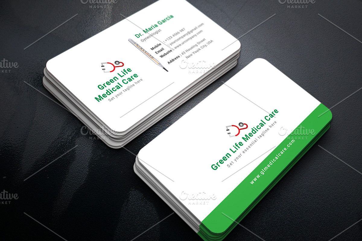Doctor Business Card, a Business Card Template by graphicsunday (Photo 2 of 4)