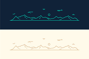 Mountains And Fir Forest Landscapes