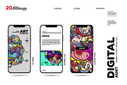 20 Abstract Doodle Illustrations, a Decorative Illustration by singpentinkhappy (Thumbnail 4 of 9)