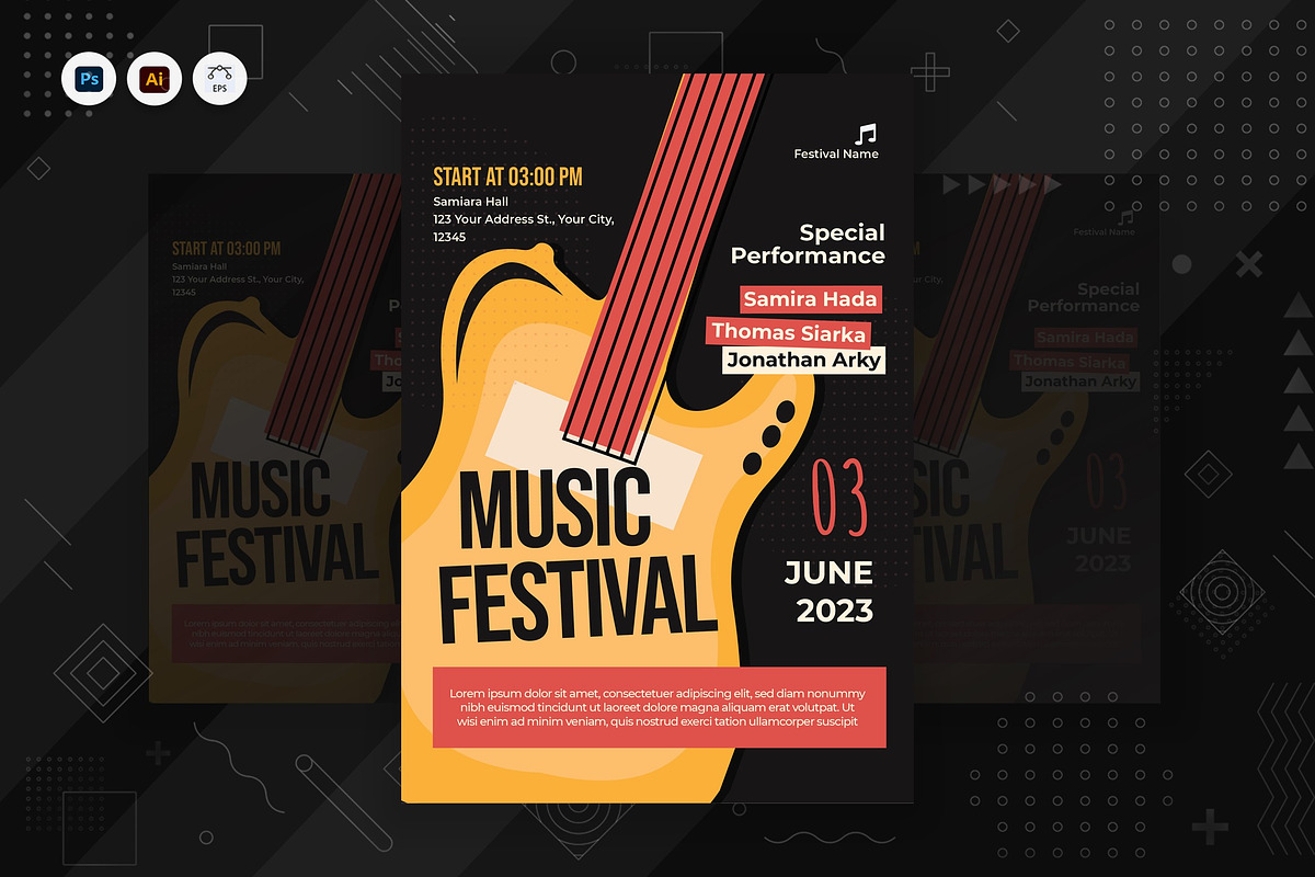 Music Poster, a Poster Template by Fannan Studio