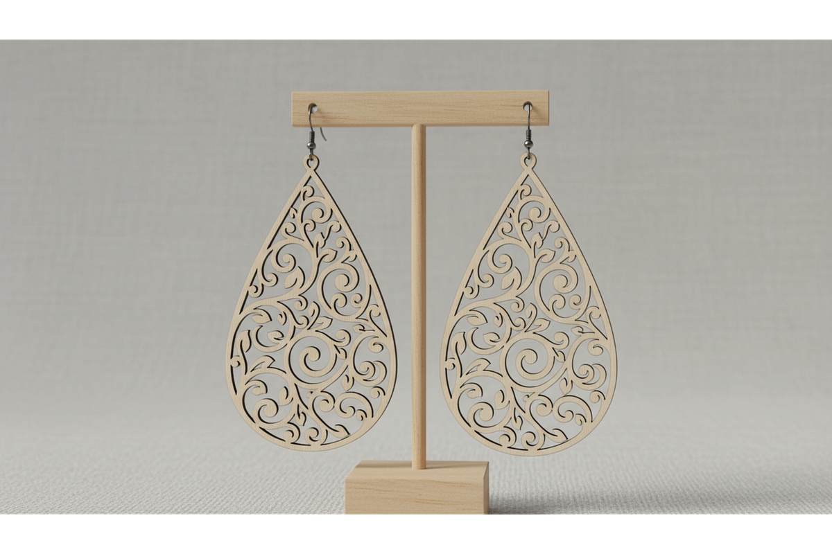 Botanical Earring SVG Set, a Graphic by musafir_fashion (Photo 5 of 11)