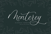 Monterey Script Font, a Script Font by The Styled Script (Thumbnail 1 of 8)
