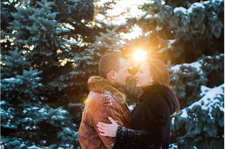The couple in love in a winter park, a Person Photo by oksix