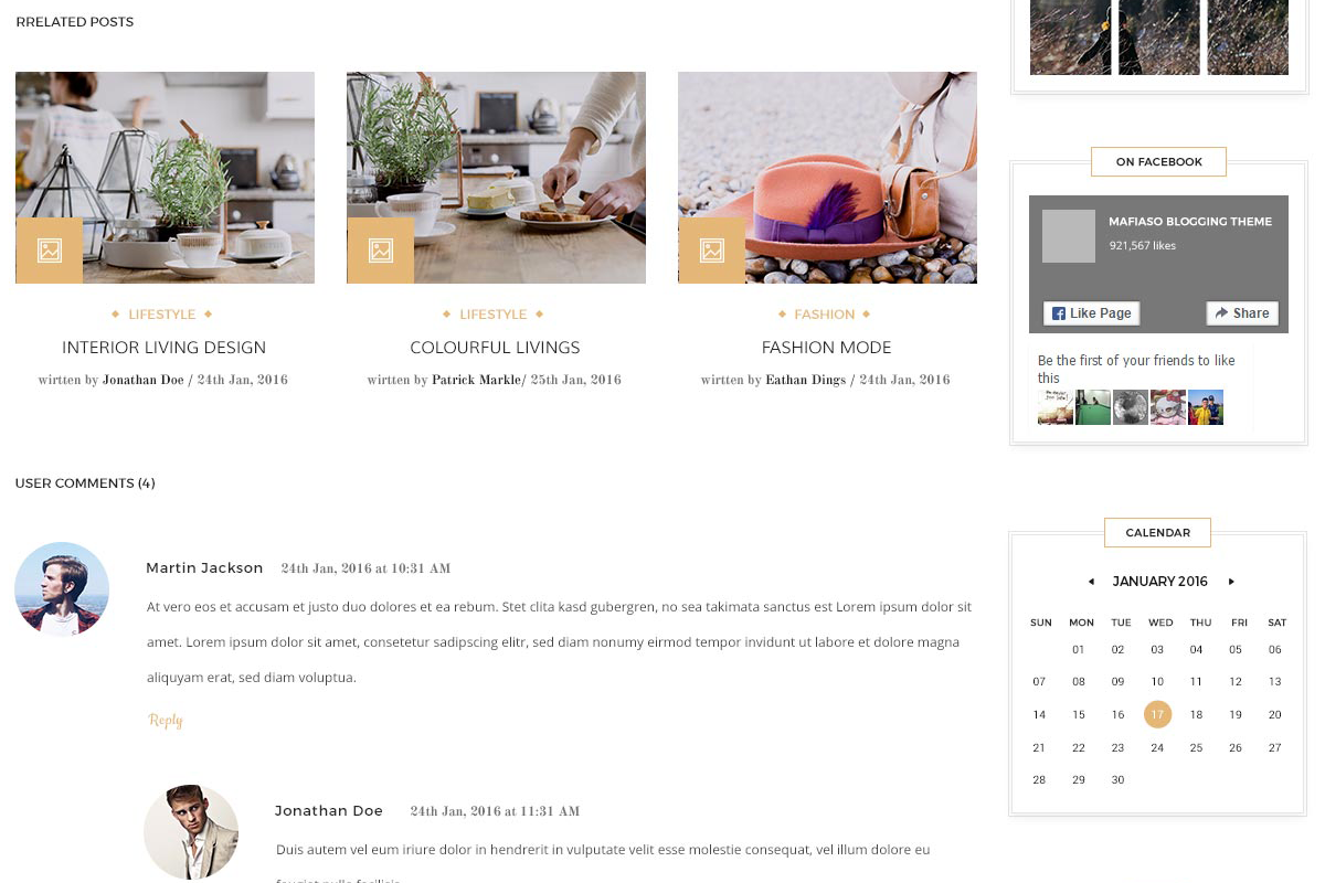 Mafiaso - Blog PSD Template, a Websites & App Template by FlyTemplates.com (Photo 5 of 8)