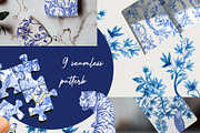 9 JPG/ Classic flower, Chinoiserie, a Pattern Graphic by Theraphosath (Thumbnail 3 of 12)