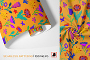 Funky Florals - Seamless Patterns, a Pattern Graphic by Alona Savchuk (Thumbnail 2 of 7)