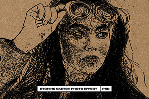 Etching Sketch Photo Effect