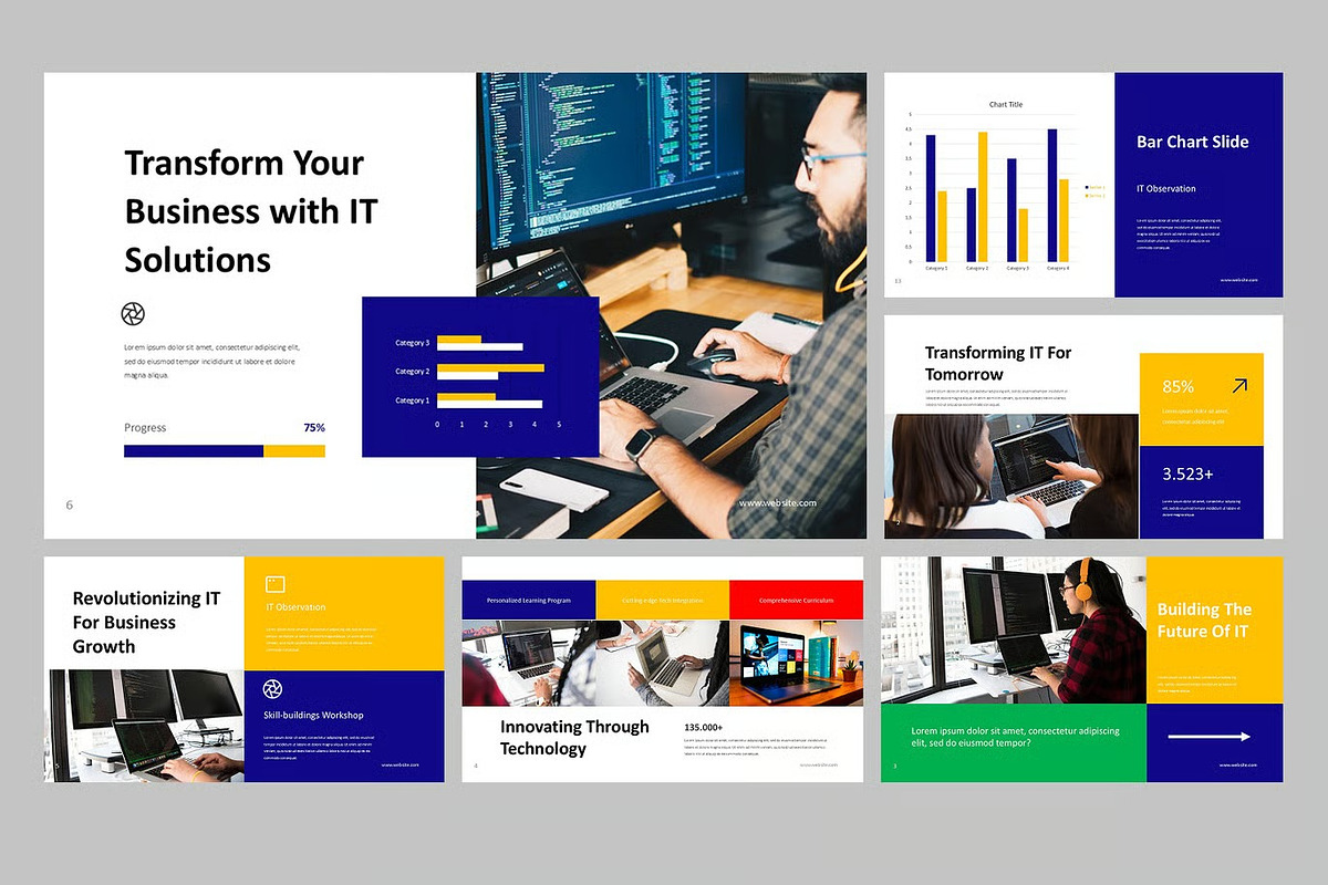 IT Solution Google Slides, Powerpoint preview 2