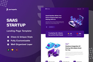 Startup SAAS NFT Landing Page