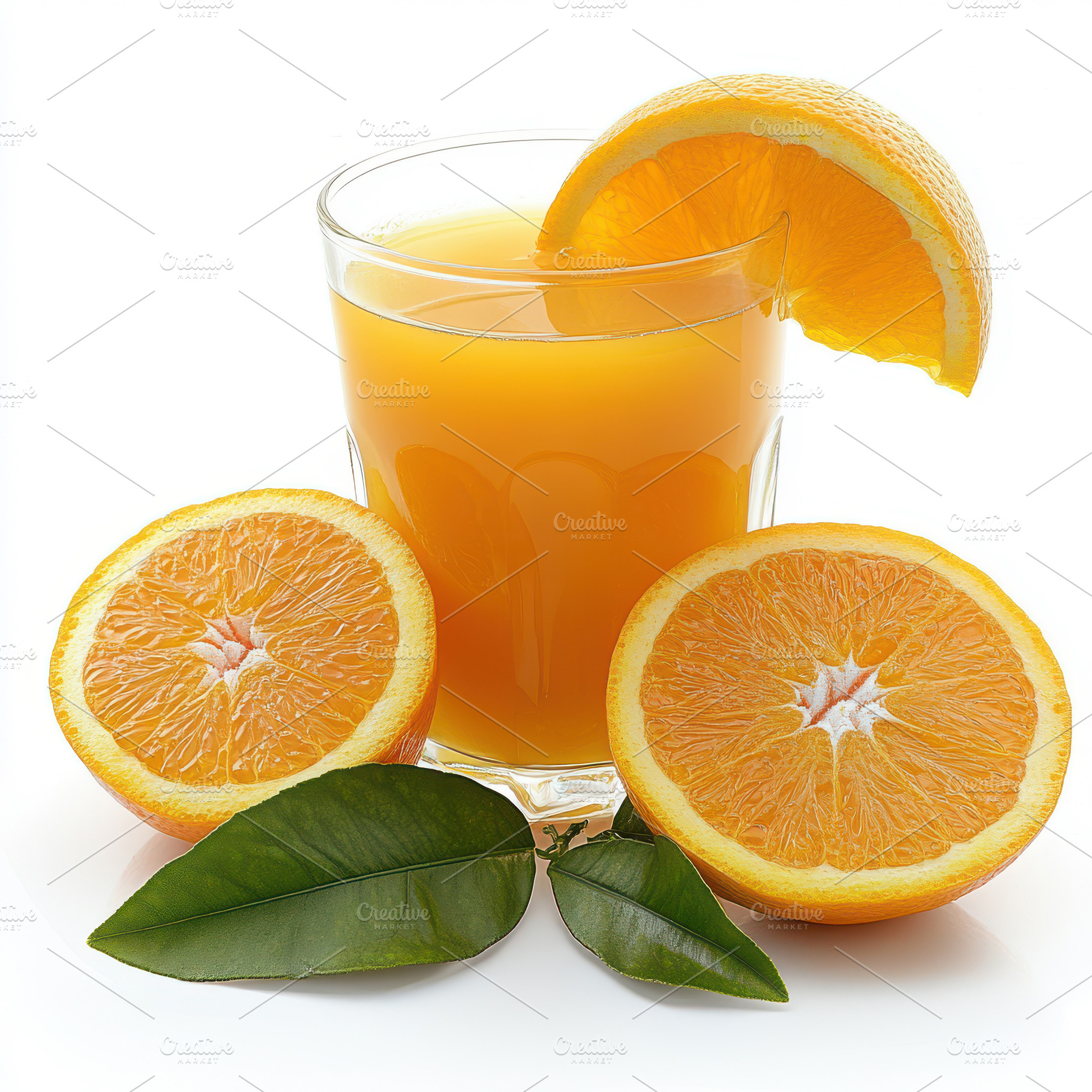 Refreshing Orange Juice Glass and Or, a Food & Drink Photo by Pixeness Studio