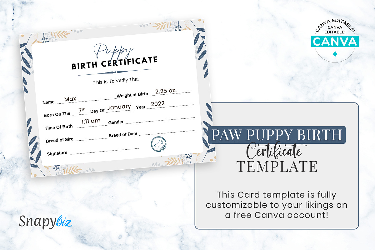 Breeder Birth Forms, a Print Template by Snapybiz (Photo 5 of 7)