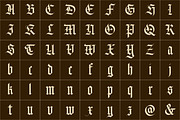 JA Gothic Textura Font, a Blackletter Font by Jackson Alves Shop (Thumbnail 5 of 6)