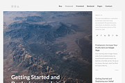 ODA - minimal WordPress theme, a WordPress Template by Burocrate shop (Thumbnail 2 of 2)