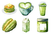 Matcha Green Tea Clipart, an Illustration by Daily.Designs (Thumbnail 3 of 5)