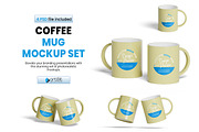 Editable Coffee Mug Mockup Set, a Packaging Mockup by artBit Design Studio (Thumbnail 1 of 5)