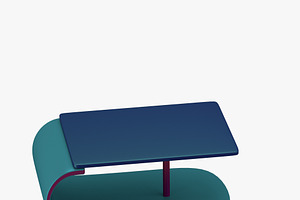 Modern U-shaped Table