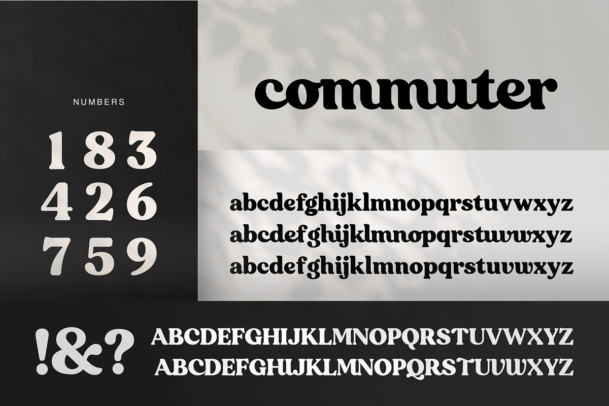 commuter - modern serif font, a Script Font by NendesKombet Studio (Photo 8 of 9)