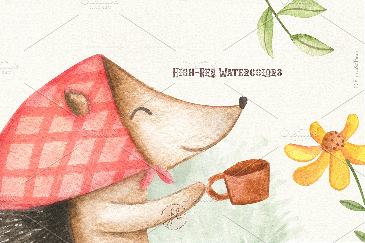 Picnic Party, an Animal Illustration by Flora+Bear (Photo 4 of 5)