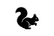 Squirrel Silhouette Vector Bundle, an Illustration by yasushie (Thumbnail 13 of 48)