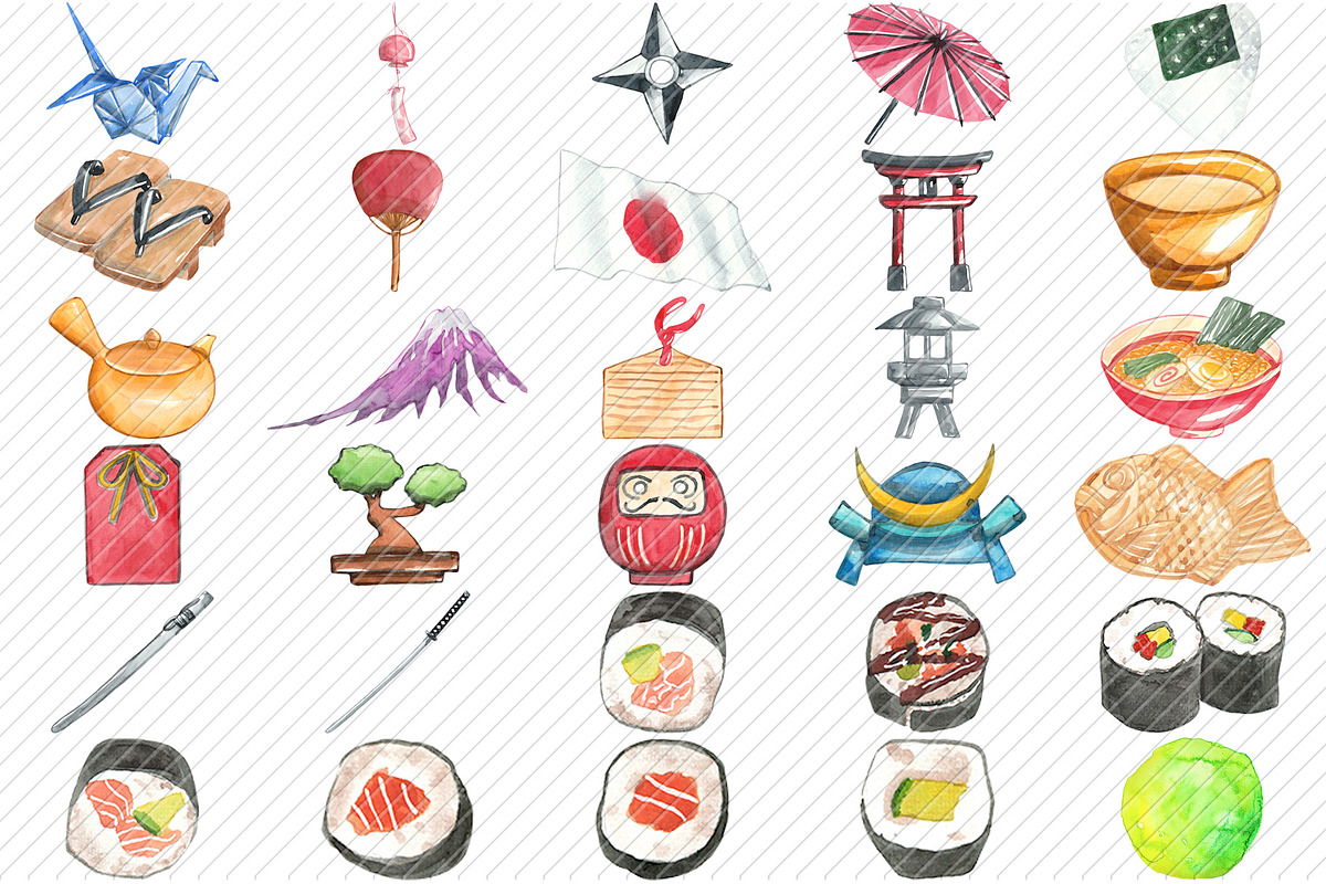 101 JAPAN ICONS PNG Ultra Bundle, an Illustration by LilyBoo Clipart (Photo 2 of 5)